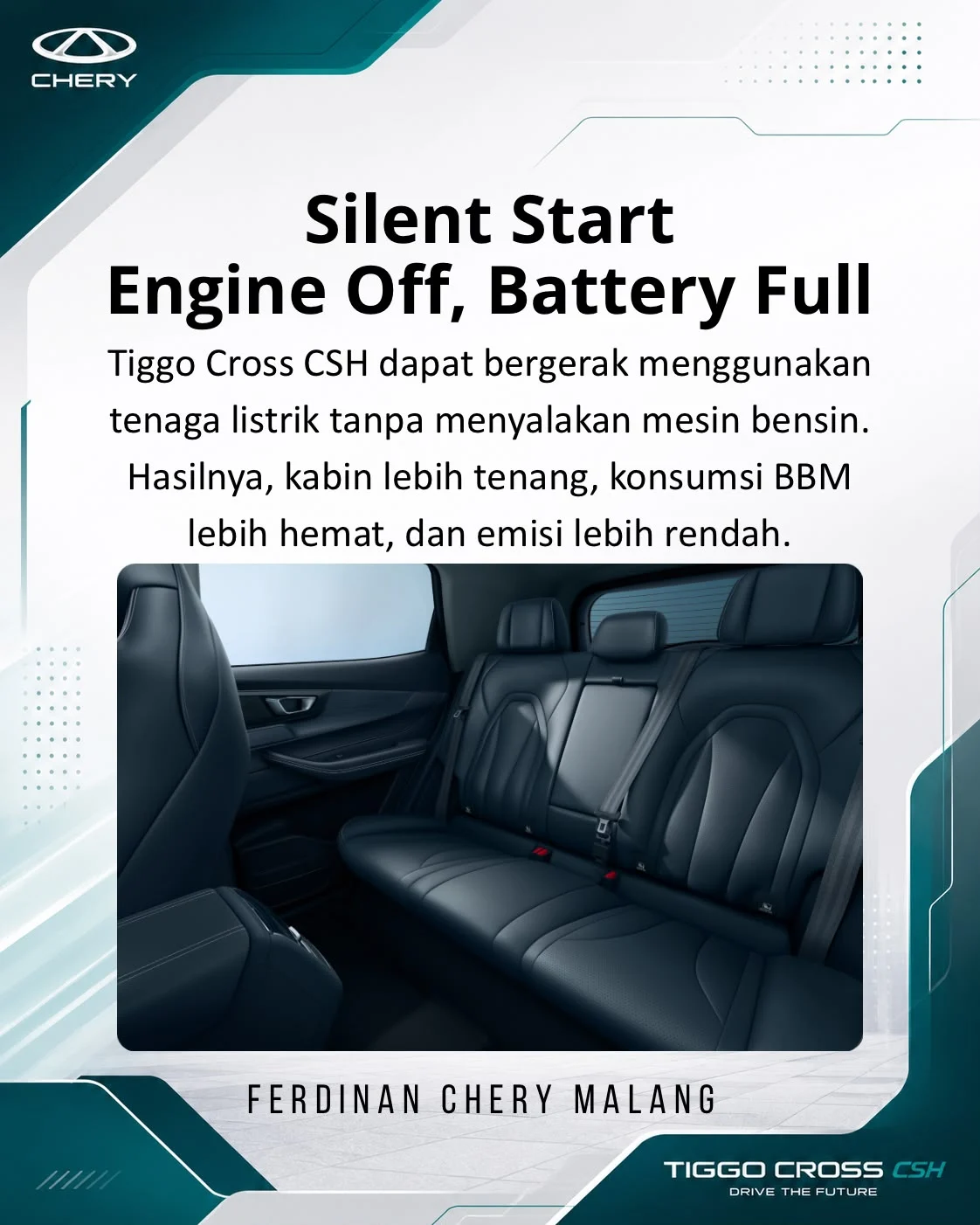 tiggo cross csh kabinnya kedap suara