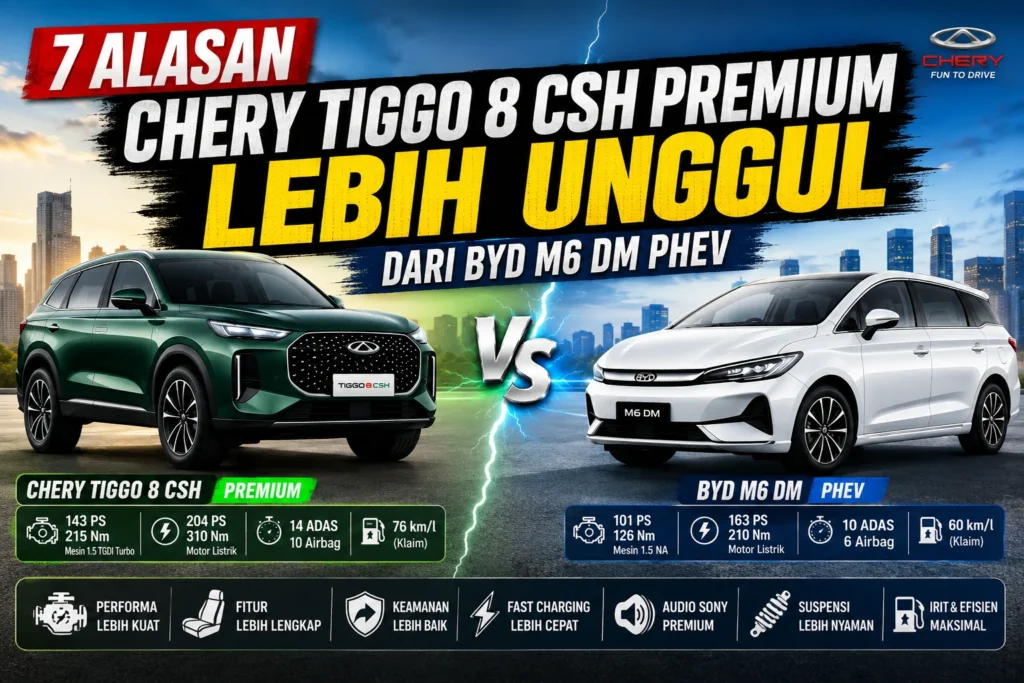 perbandingan chery tiggo 8 csh dengan byd m6 dm phev